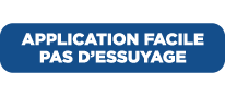 Application facile pas d'essuyage