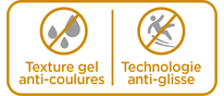 Texture gel anti-coulures -Technologie anti-glisse